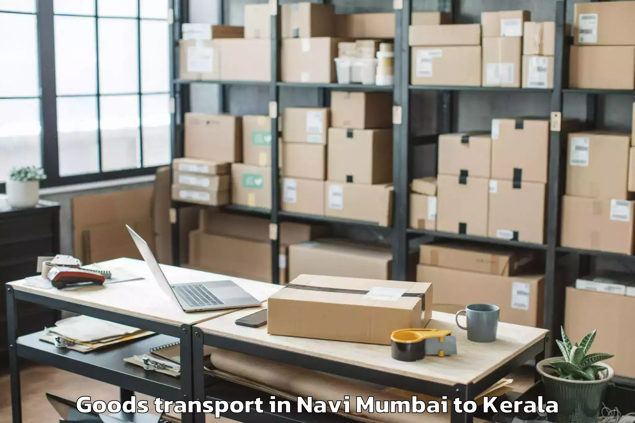 Book Your Navi Mumbai to Sreekandapuram Goods Transport Today